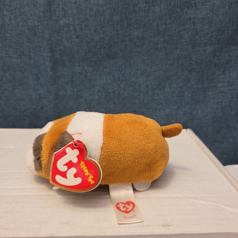 Ty Teenie Tys Gypsy St Bernard Dog Stackable Plush Blue Glitter Eyes MWMT 42205 - Picture 3 of 16